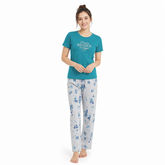 Crew Neck C/Jersey Pajama Set 0101-Multi