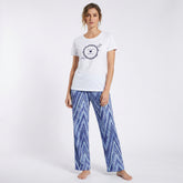 Crew Neck C/Jersey Pajama Set 0103-Multi