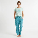 Crew Neck C/Jersey Pajama Set 0104-Multi