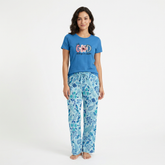 Crew Neck C/Jersey Pajama Set 0107-Multi