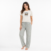 Crew Neck C/Jersey Pajama Set 0109-Multi
