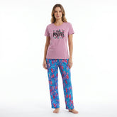 Crew Neck C/Jersey Pajama Set 0110-Multi
