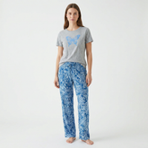 Crew Neck C/Jersey Pajama Set 0111-Multi