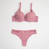 Push Up Cup Wire Bra Set - A3028