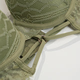 Thin Cup Wire Bra Set - A24009