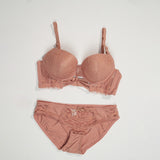 Thin Cup Wire Bra Set - A24009