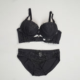 Thin Cup Wire Bra Set - A24009
