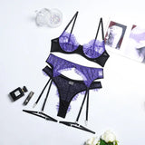 Wired Net Bra Set - 1065