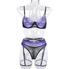 Wired Net Bra Set - 1065