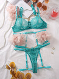 Wired Net Bra Set - 1020