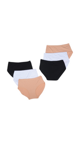 Multi Color Brief Panty Pack Of 6-B237