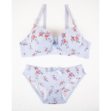 Wire Padded Bra Set - 3346