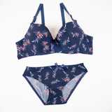 Wire Padded Bra Set - 3346