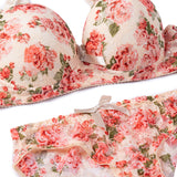 Wire Padded Bra Set - 3347