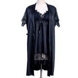 Short Nighty With Robe - 7665