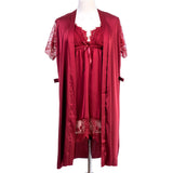 Short Nighty With Robe - 7665