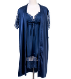 Short Nighty With Robe - 7665