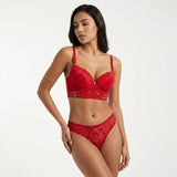 Thin Cup Wire Bra Set - A24002