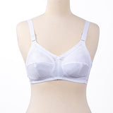 Gentle Classic Cotton Bra - White