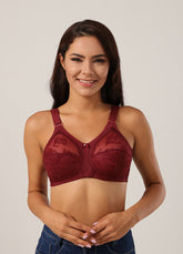 Dourine League Bra - Maroon