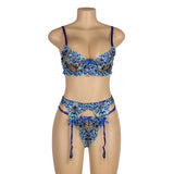 Wired Net Bra Set - 1160