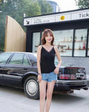 V-Neck String Camisole - 6046