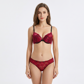 Padded Bra Set Wine - A3172