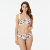 Printed Padded Bra Set - A2134