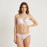 Printed Padded Bra Set - A2136