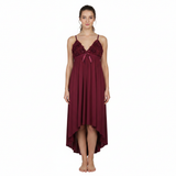 SARI NIGHTY SINGLE MIDI LNG5-4373 MAROON FREE