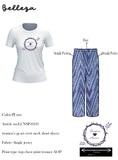 Crew Neck C/Jersey Pajama Set 0103-Multi