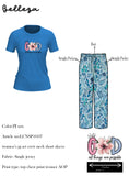 Crew Neck C/Jersey Pajama Set 0107-Multi