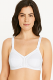 Gentle Classic Cotton Bra - White