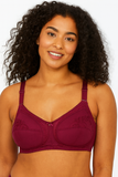 Classic Cotton Bra - Maroon