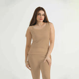 Thermal Sleeve Less Shirt-Skin