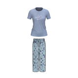 Crew Neck C/Jersey Pajama Set  0097 Multi