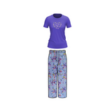 Crew Neck C/Jersey Pajama Set  0098-Multi