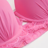 Thin Cup Wire Bra Set - A3040