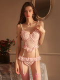 Wired Net Bra Set - 1015