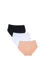 Multi Color Brief Panty Pack Of 3-B253