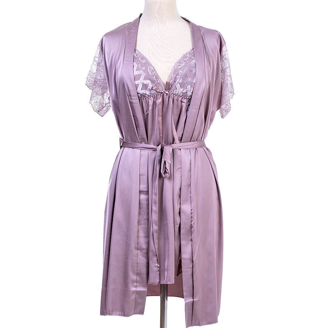 Midi Nighty With Robe 7653