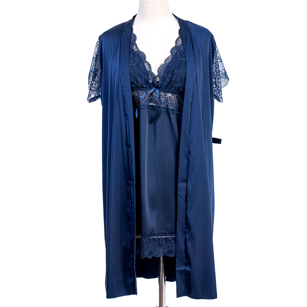 Short Nighty With Robe 7655