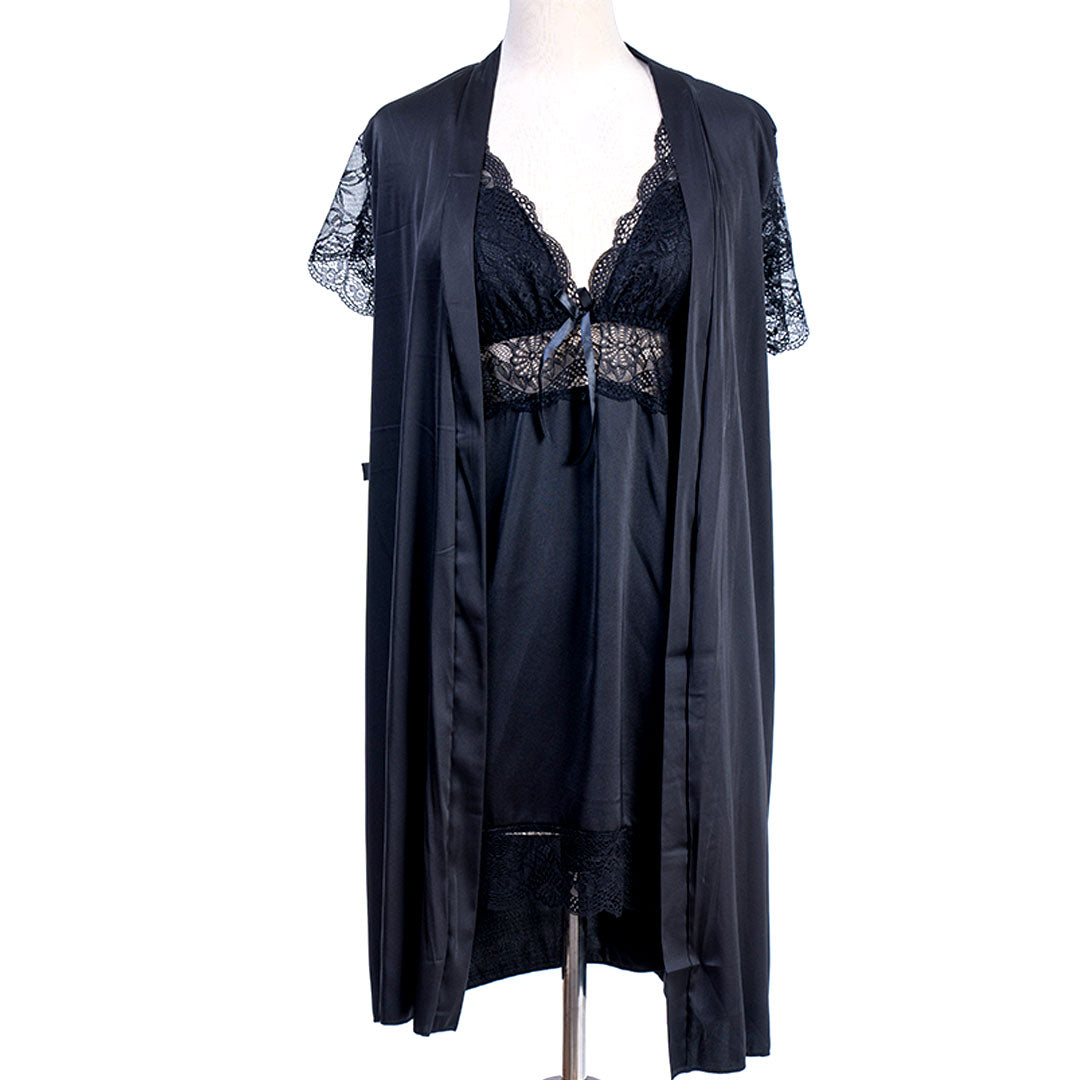 Short Nighty With Robe 7655