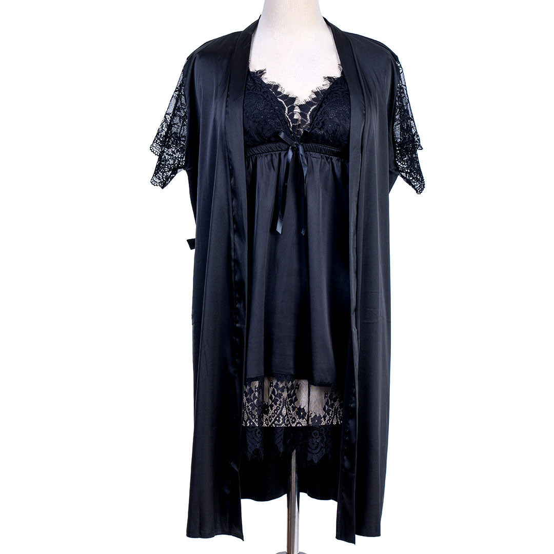 Short Nighty With Robe 7665