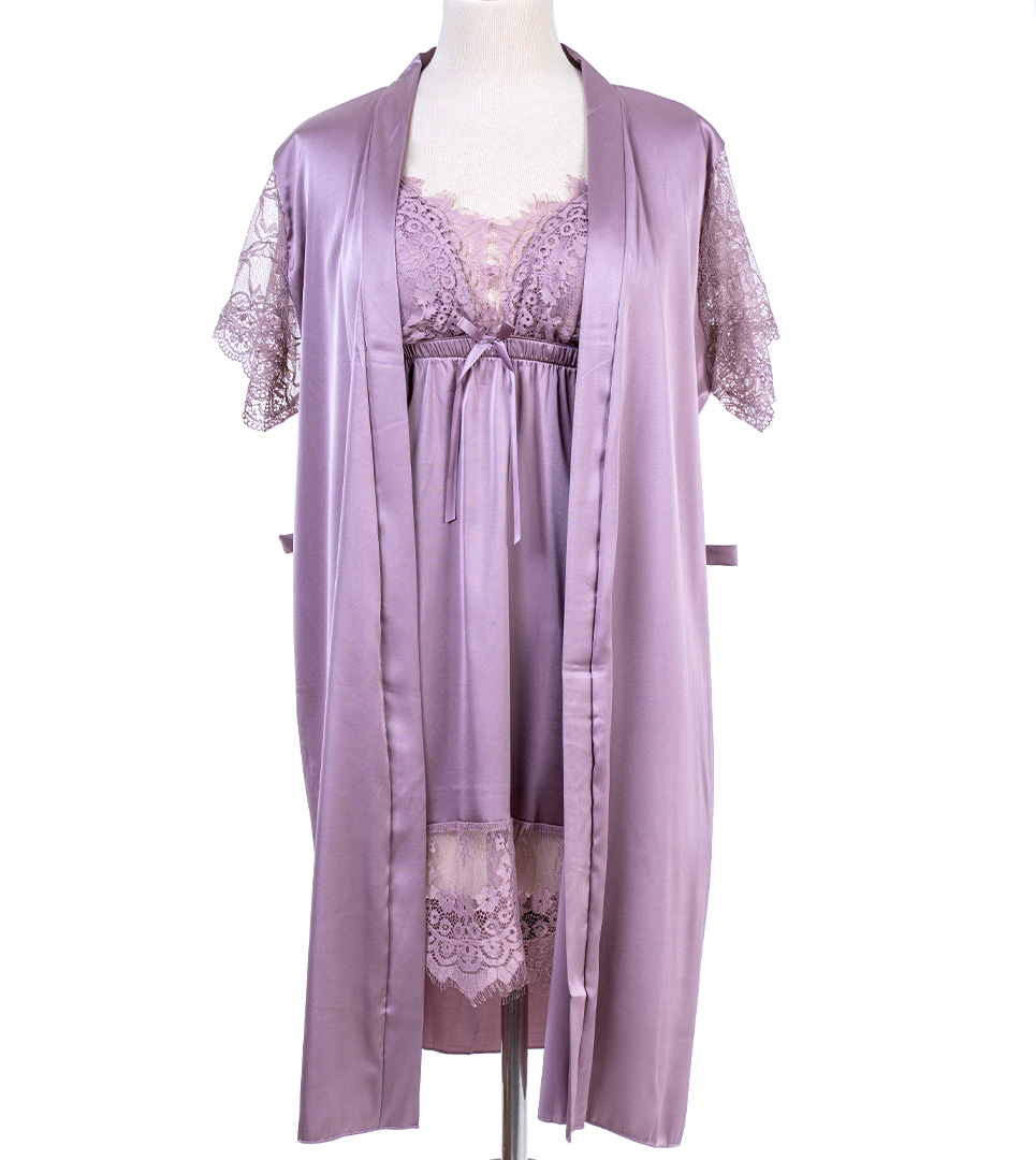 Short Nighty With Robe 7665