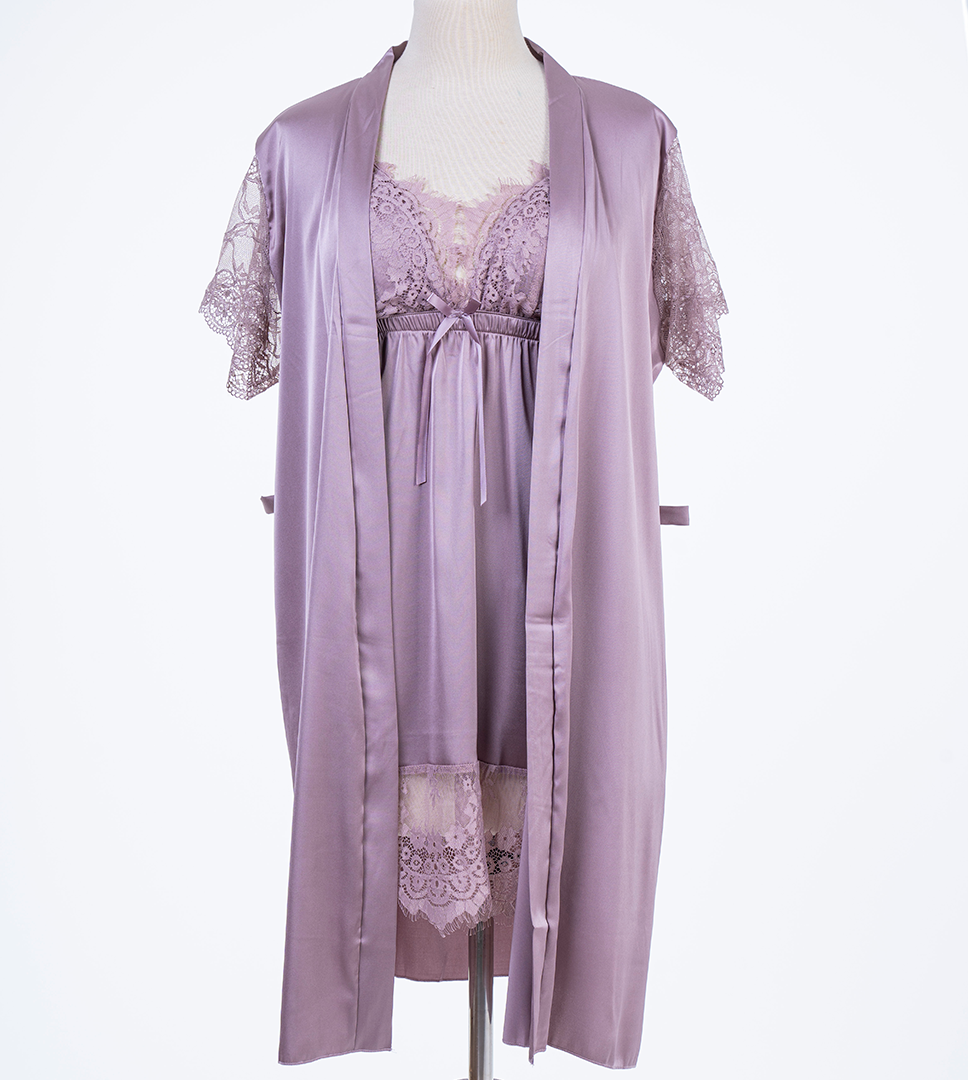 Short Nighty With Robe 7665