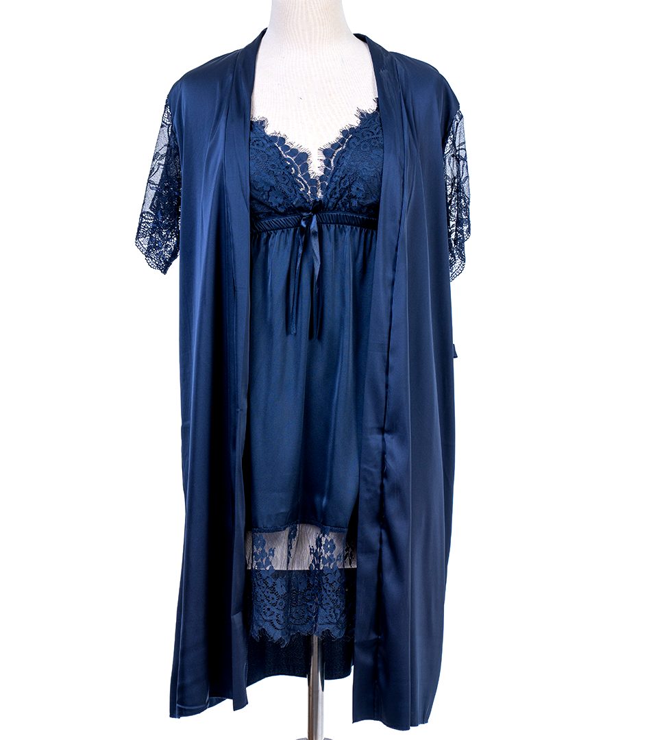 Short Nighty With Robe 7665