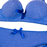 Wire Padded Bra Set - 1801