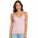 Belleza Lingerie V-Neck String Camisole - 6046