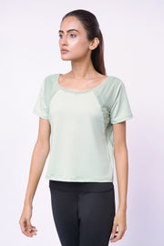 MESH TEES-WHITE